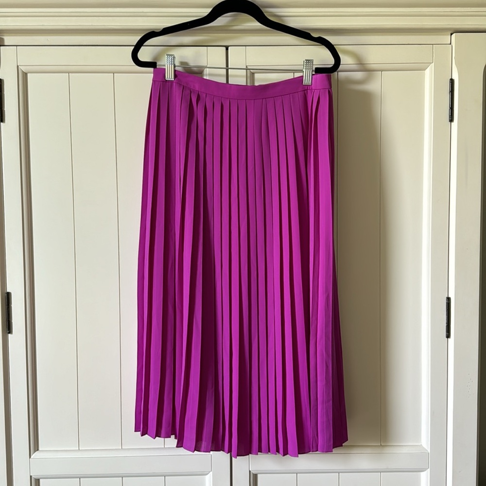 J. Crew long pleated skirt